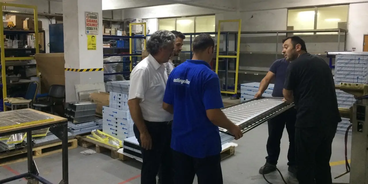 Atölyede yalın üretim danışmanlığı çalışması